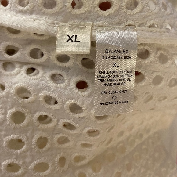 NWT Dylan Lex neutral square neck line midi length dress size US XL - Picture 6 of 11